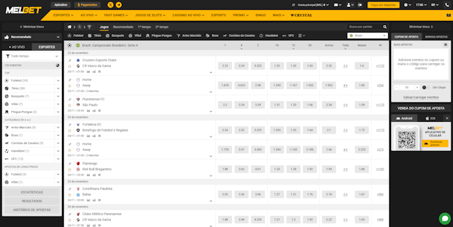 App de apostas bet365